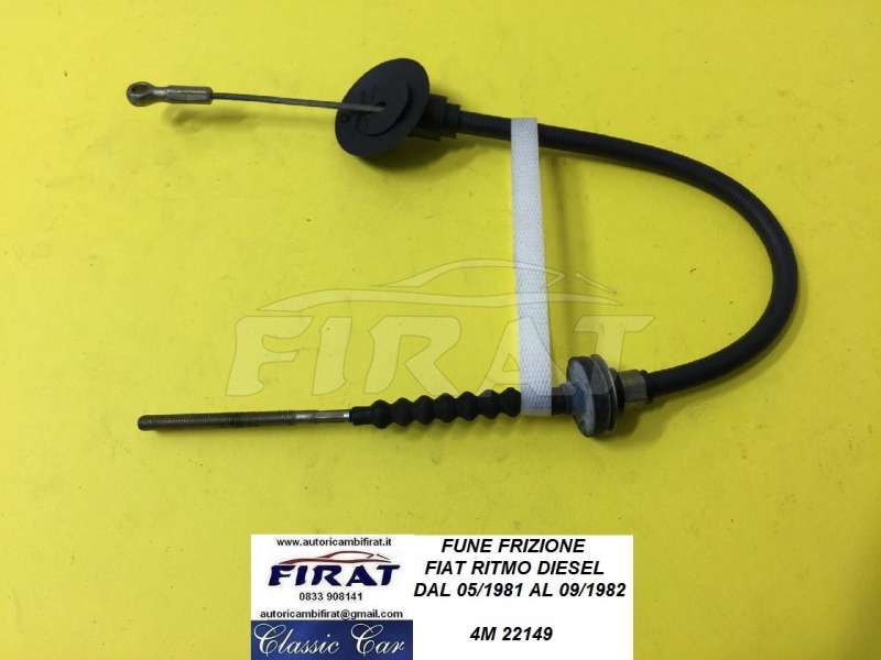 FUNE FRIZIONE FIAT RITMO D. 81 - 82 (22149)
